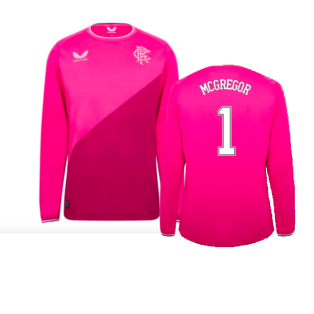Rangers 2022-23 Long Sleeve Goalkeeper Away Shirt (Sponsorless) (Womens 10) (Excellent) (McGregor 1)