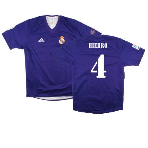 Real Madrid 2001-02 Anniversary Third Shirt (S) (Excellent) (Hierro 4)