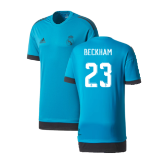 Real Madrid 2017-18 Adidas Champions League Training Shirt (2XL) (Beckham 23) (Excellent)