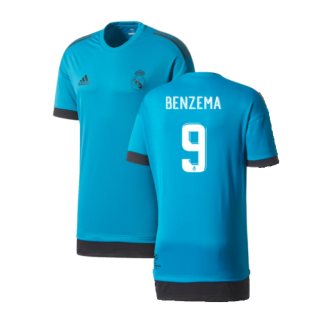 Real Madrid 2017-18 Adidas Champions League Training Shirt (2XL) (Benzema 9) (Excellent)
