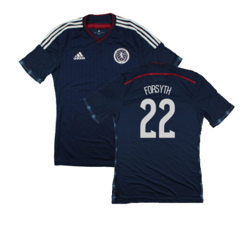 Scotland 2014-15 Player Issue Home Shirt (M) (Excellent) (Forsyth 22)