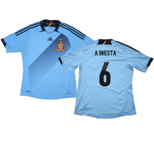 Spain 2012-13 Away Shirt (L) (Excellent) (A Iniesta 6)