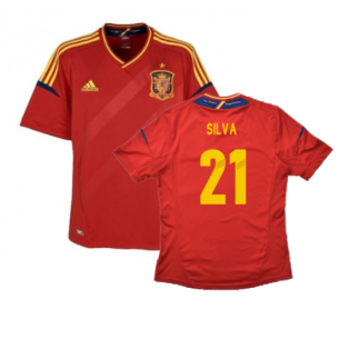 Spain 2012-13 Home Shirt (S) (Excellent) (Silva 21)