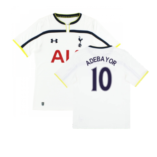Tottenham 2014-2015 Home Shirt (Excellent) (ADEBAYOR 10)