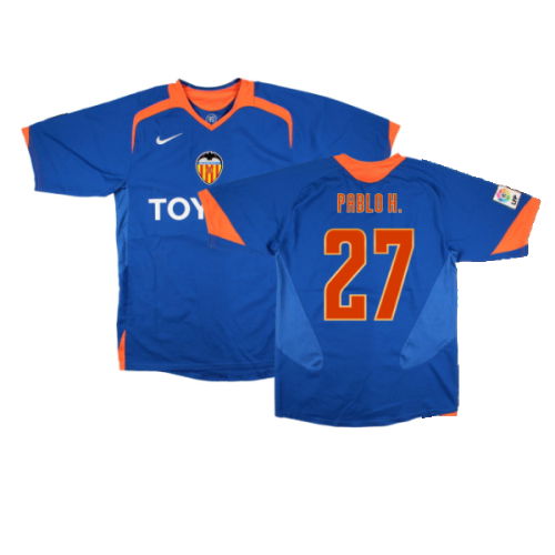 Valencia 2005-06 Away Shirt (S) (Excellent) (Pablo H. 27)