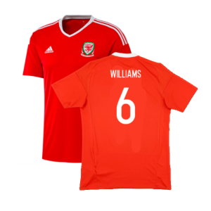 Wales 2016-2017 Home Shirt (S) (Excellent) (Williams 6)