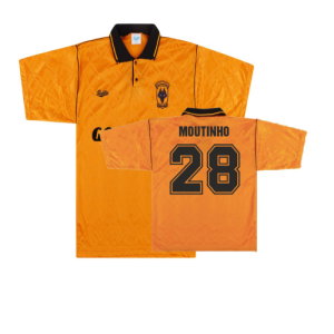 Wolves 1990-92 Home Shirt (L) (Very Good) (Moutinho 28)