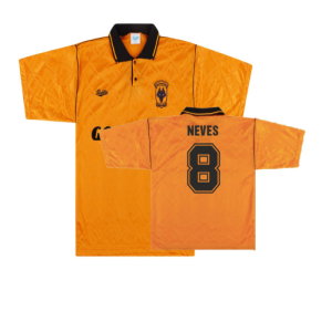 Wolves 1990-92 Home Shirt (L) (Very Good) (Neves 8)