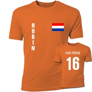 Robin van Persie Holland Flag T-Shirt (Orange)