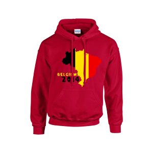 Belgium 2014 Country Flag Hoody (red) - Kids