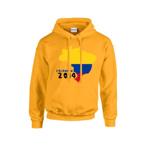 Colombia 2014 Country Flag Hoody (yellow)