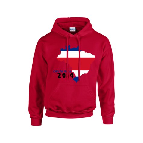Costa Rica 2014 Country Flag Hoody (red) - Kids