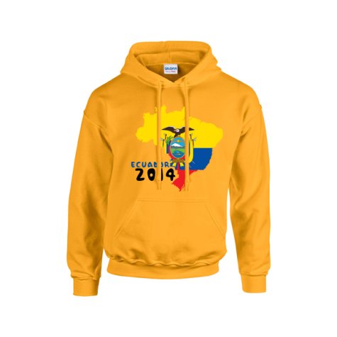 Ecuador 2014 Country Flag Hoody (yellow) - Kids