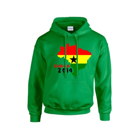 Ghana 2014 Country Flag Hoody (green)