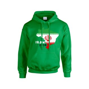 Iran 2014 Country Flag Hoody (green)