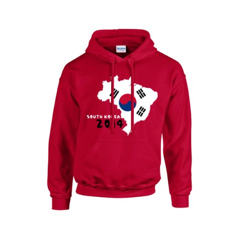 South Korea 2014 Country Flag Hoody (red)