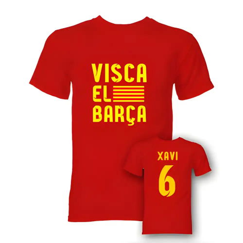 Xavi Visca El Barca Hero T-Shirt (Red)
