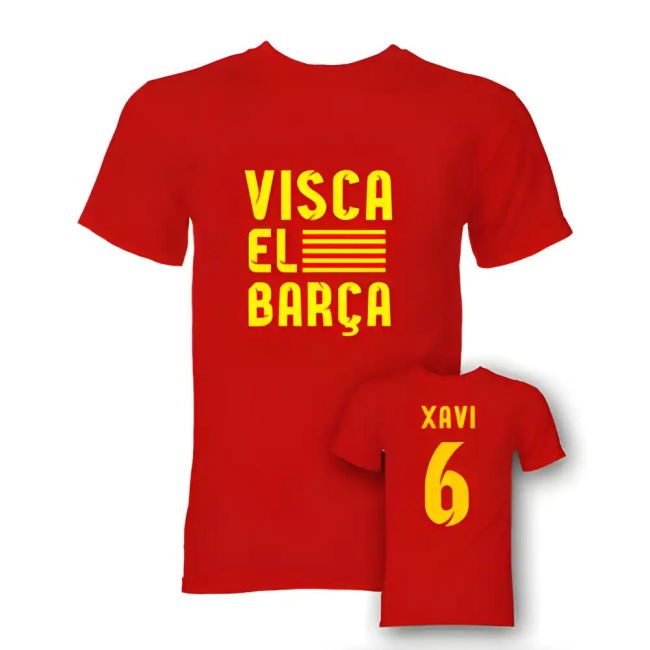 Xavi Visca El Barca Hero T-Shirt (Red)