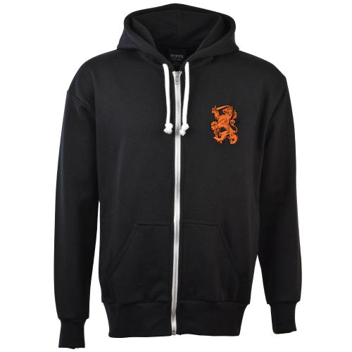 Holland Zipped Hoodie - Black