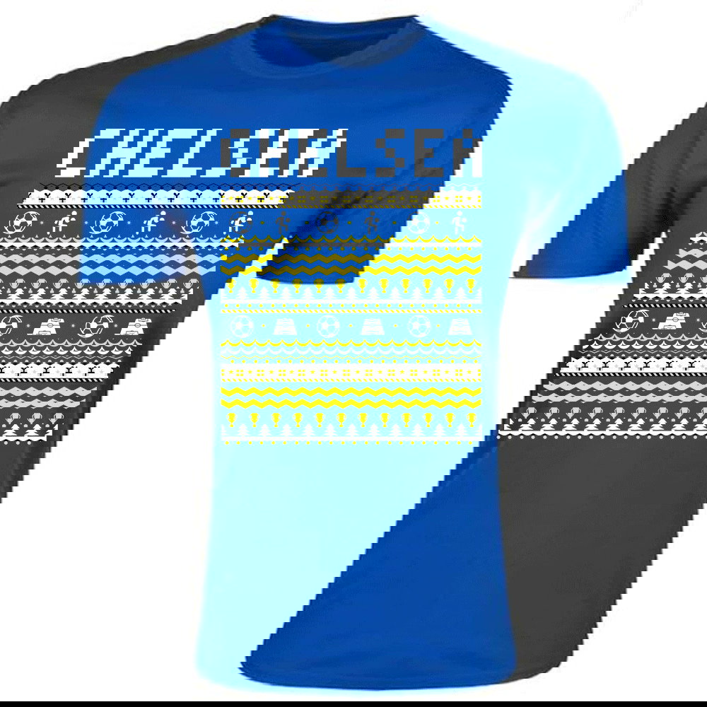 Chelsea Christmas T-Shirt (Blue)
