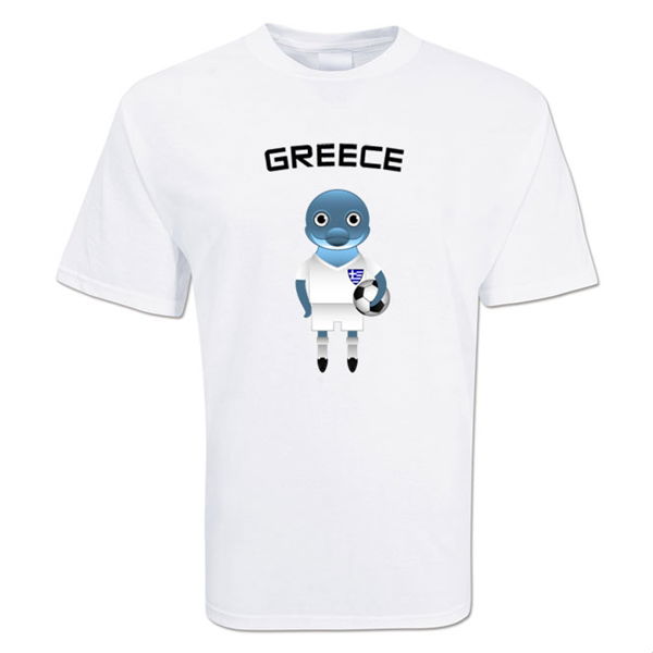 Greece Mascot Soccer T-shirt