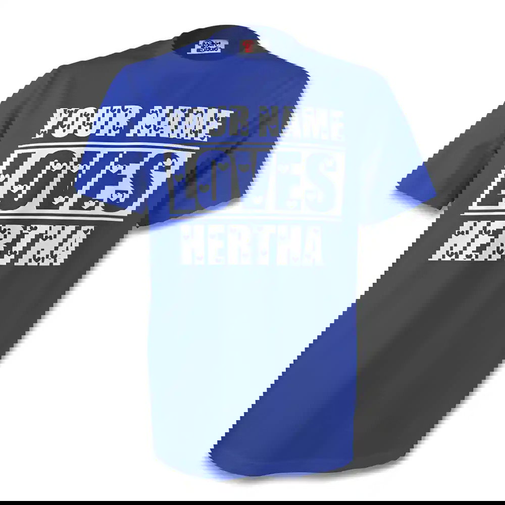 Your Name Loves Hertha T-shirt (blue)