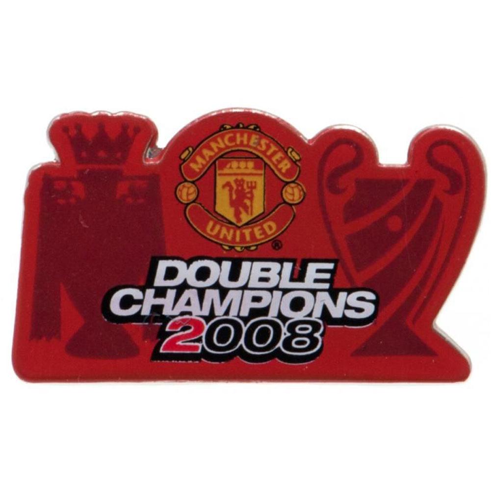Manchester United FC Double Champions Pin Badge
