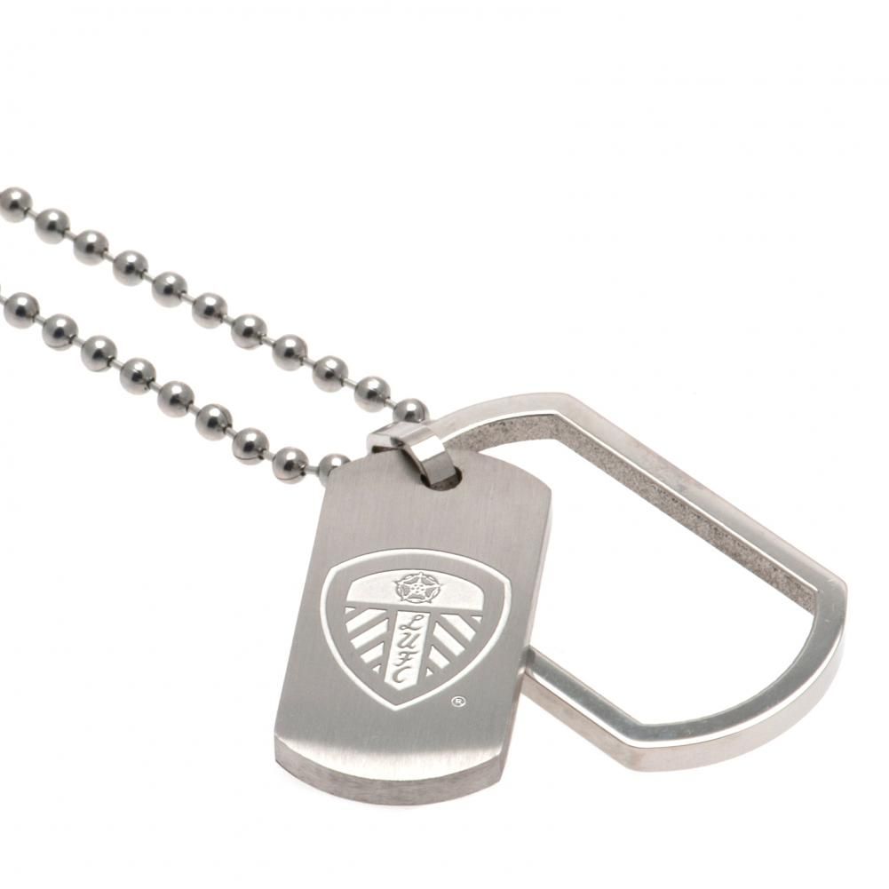 Leeds United FC Framed Dog Tag & Chain