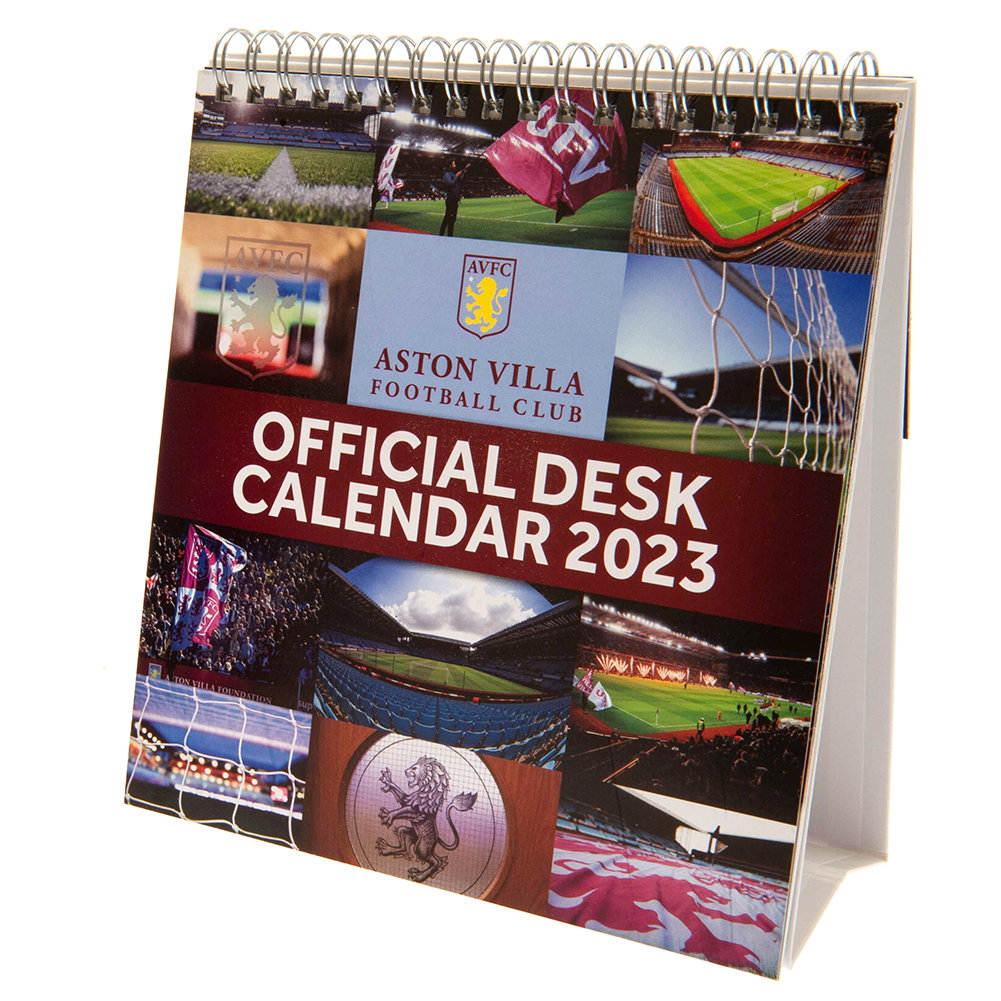 Aston Villa FC Desktop Calendar 2023