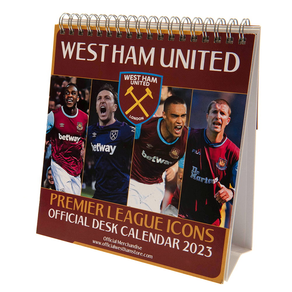 West Ham United FC Desktop Calendar 2023