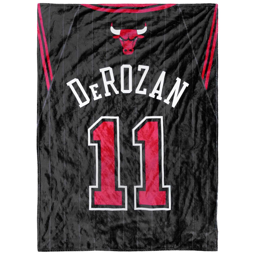 Chicago Bulls De Rozan Luxury Throw Blanket