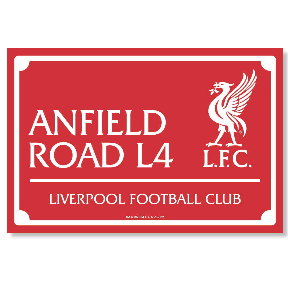Liverpool FC Landscape LED Street Sign