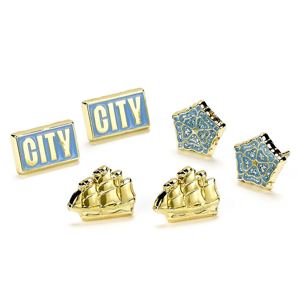 Manchester City FC Stud Earring Set