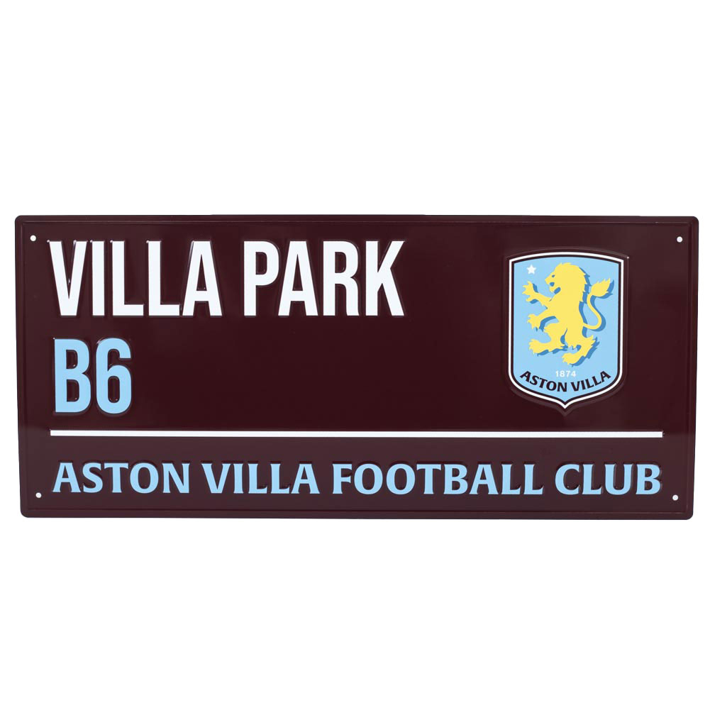 Aston Villa FC Colour Street Sign