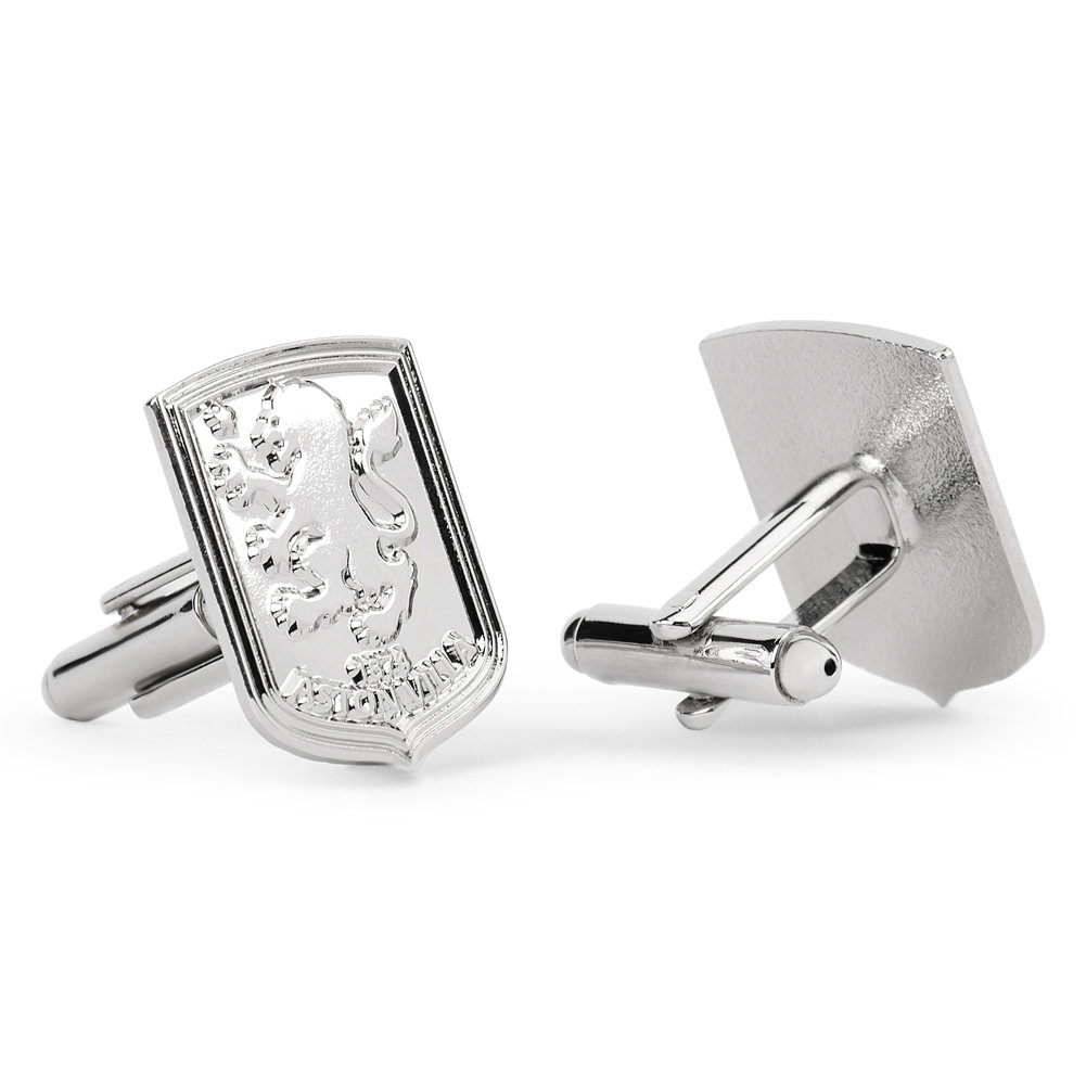 Aston Villa FC Silver Plated Formed Cufflinks