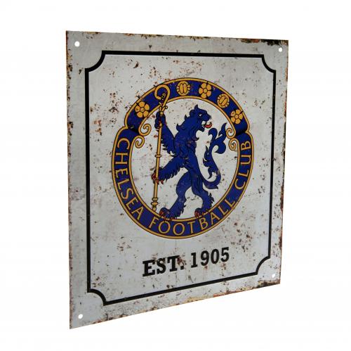 Chelsea FC Retro Logo Sign