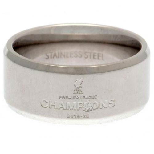 Liverpool FC Premier League Champions Band Ring Medium