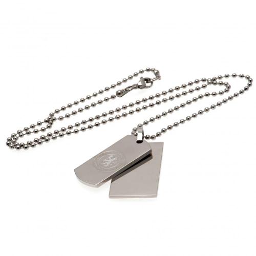 Chelsea FC Double Dog Tag &amp; Chain
