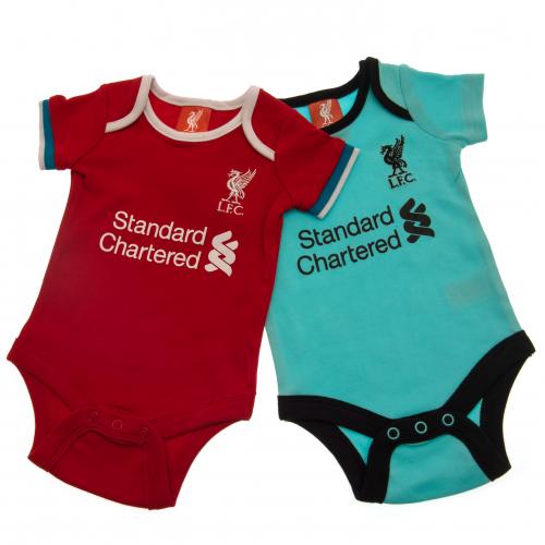 Liverpool FC 2 Pack Bodysuit 3/6 mths GR