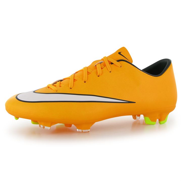 orange football boots nike