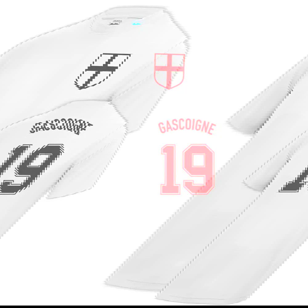 Paul \'Gazza\' Gascoigne England Italia 1990 Football T Shirt