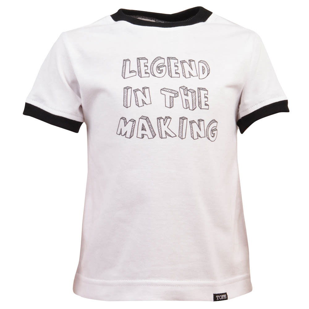 Kids Legend in the Making - White/Black Ringer