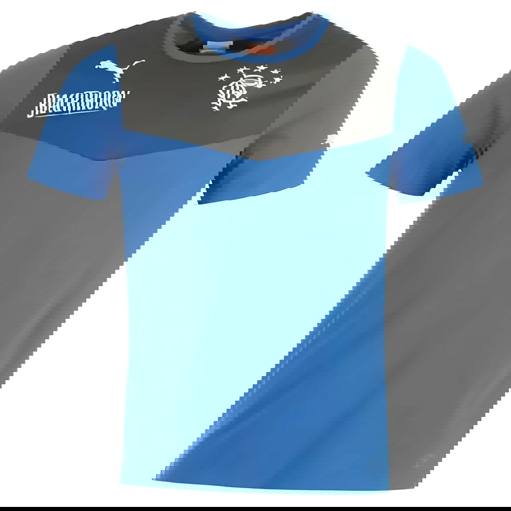 2013-14 Rangers Puma Cotton T-Shirt (Blue) - Kids