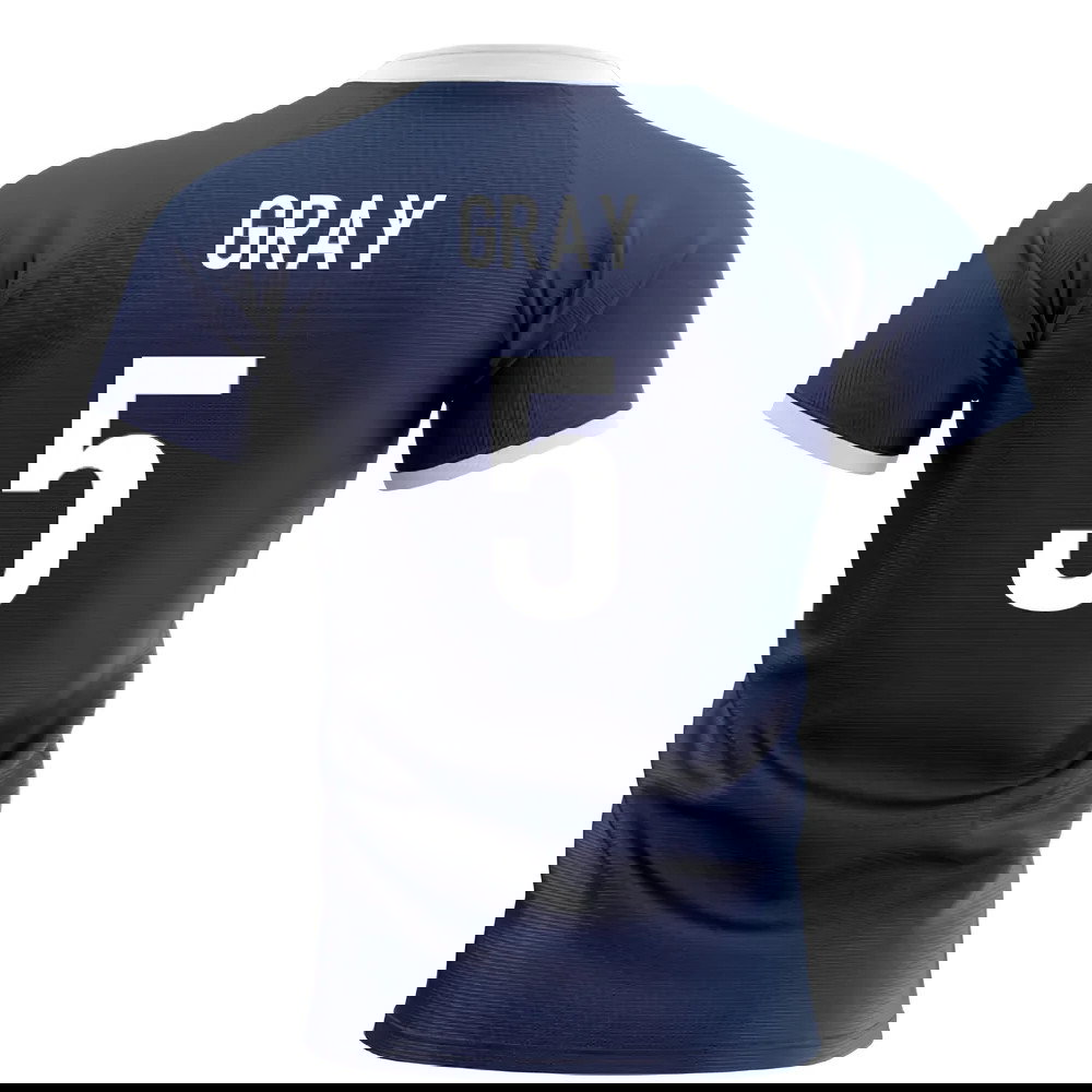 2025-2026 Scotland Flag Concept Rugby Shirt (Gray 5)