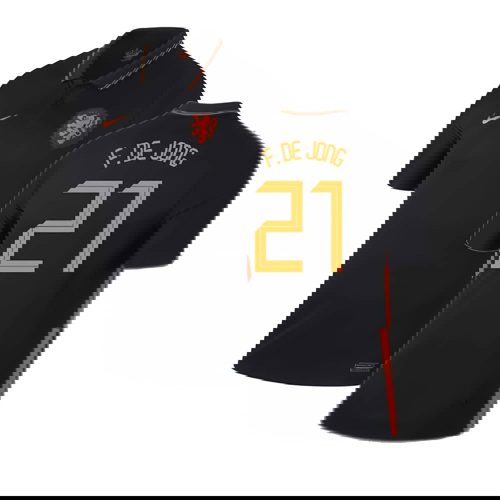 2020-2021 Holland Away Nike Football Shirt (F. DE JONG 21)