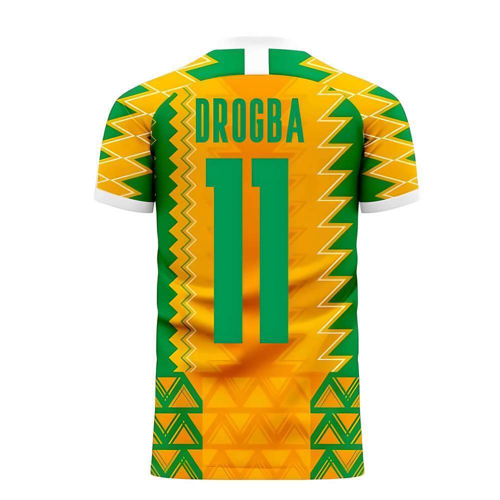 Ivory Coast 2025-2026 Home Concept Football Kit (Libero) (DROGBA 11)