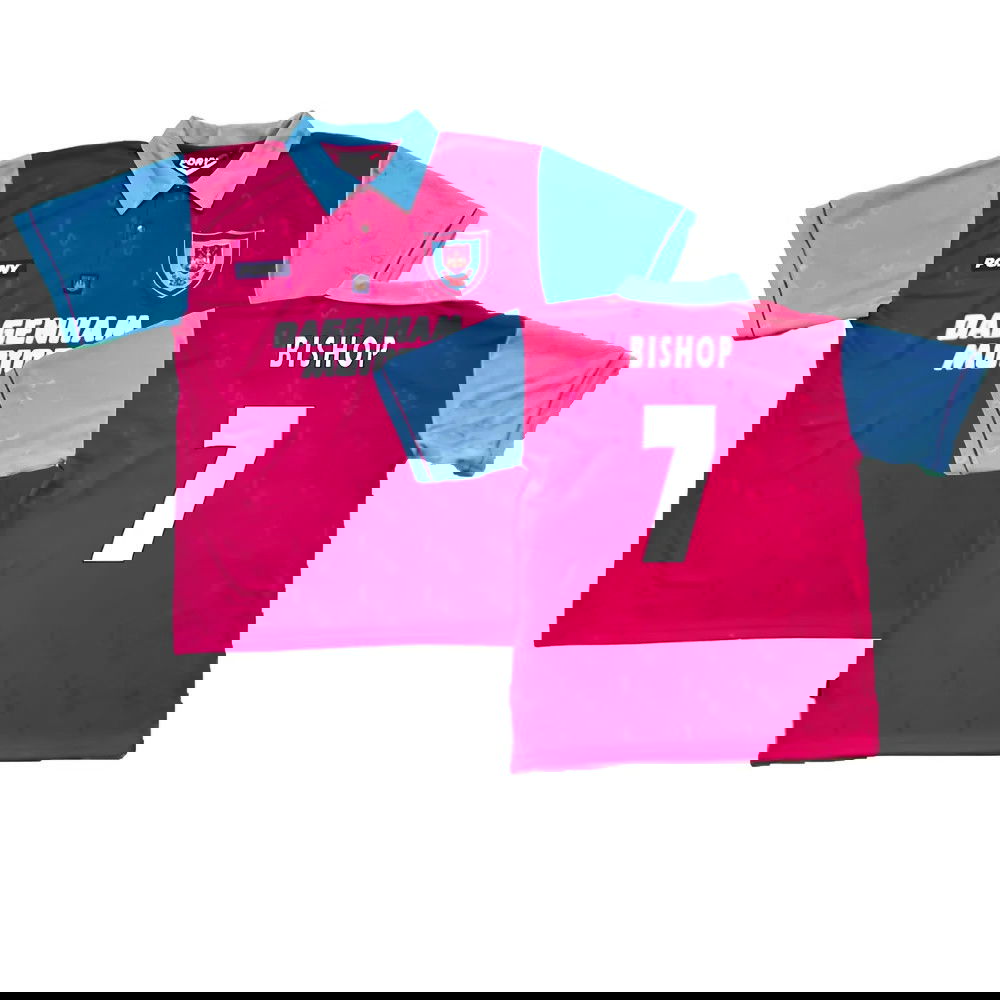 1995-1996 West Ham Centenary Pony Home Shirt (Bishop 7)