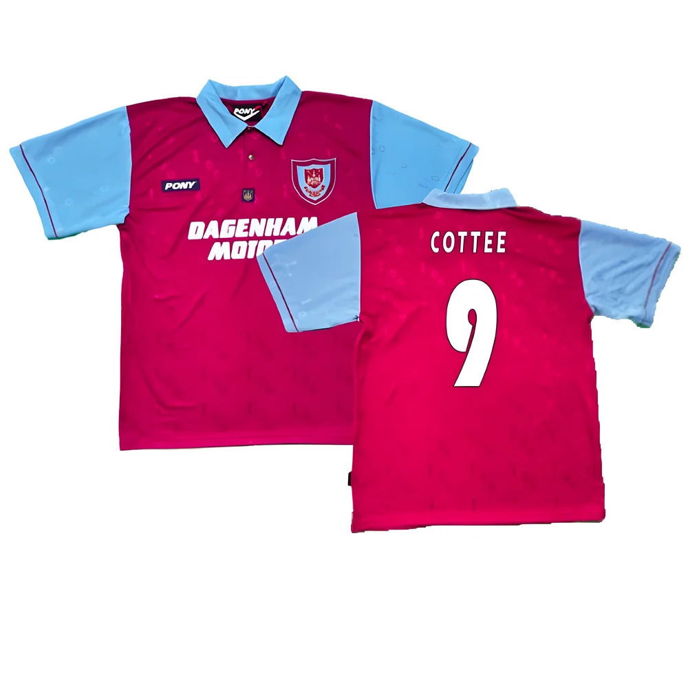 1995-1996 West Ham Centenary Pony Home Shirt (Cottee 9)