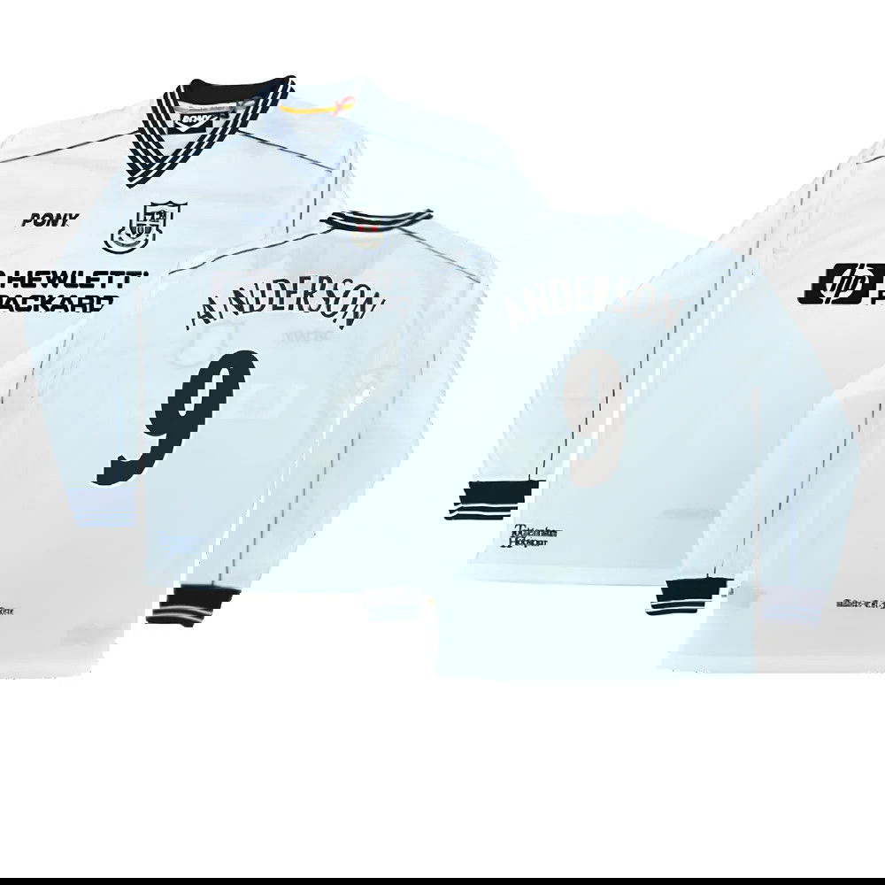 1997-1999 Tottenham Home LS Pony Retro Shirt (Anderson 9)