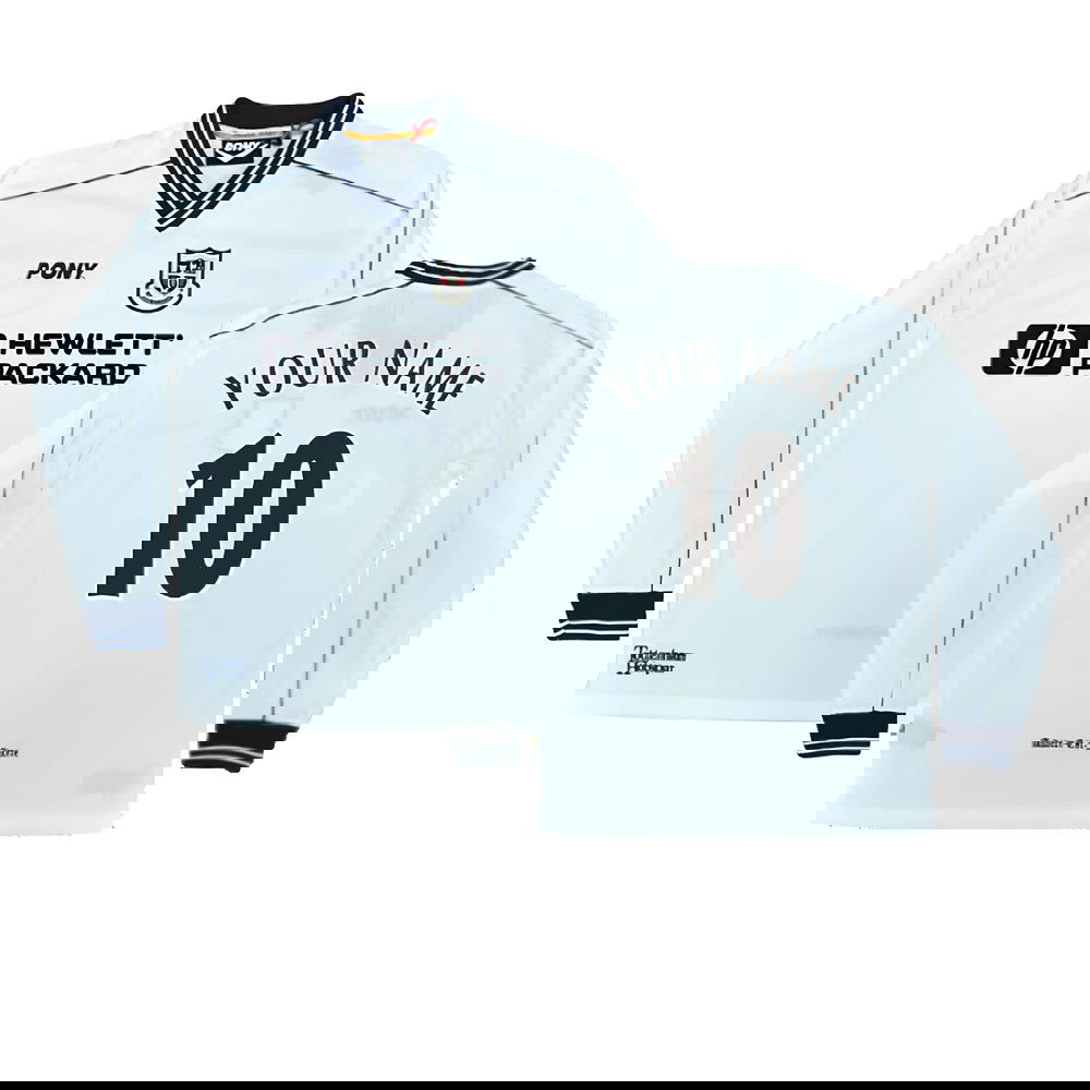 1997-1999 Tottenham Home LS Pony Retro Shirt (Your Name)